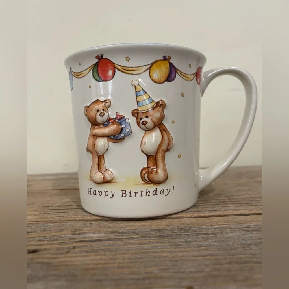 Gund Friends Forever Birthday Mug 3D Teddy Bears - Multicolor